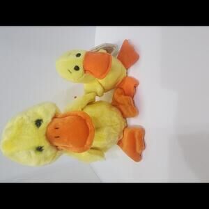 LARGE AND SMALL QUAKERS TY BEANIE BABIES